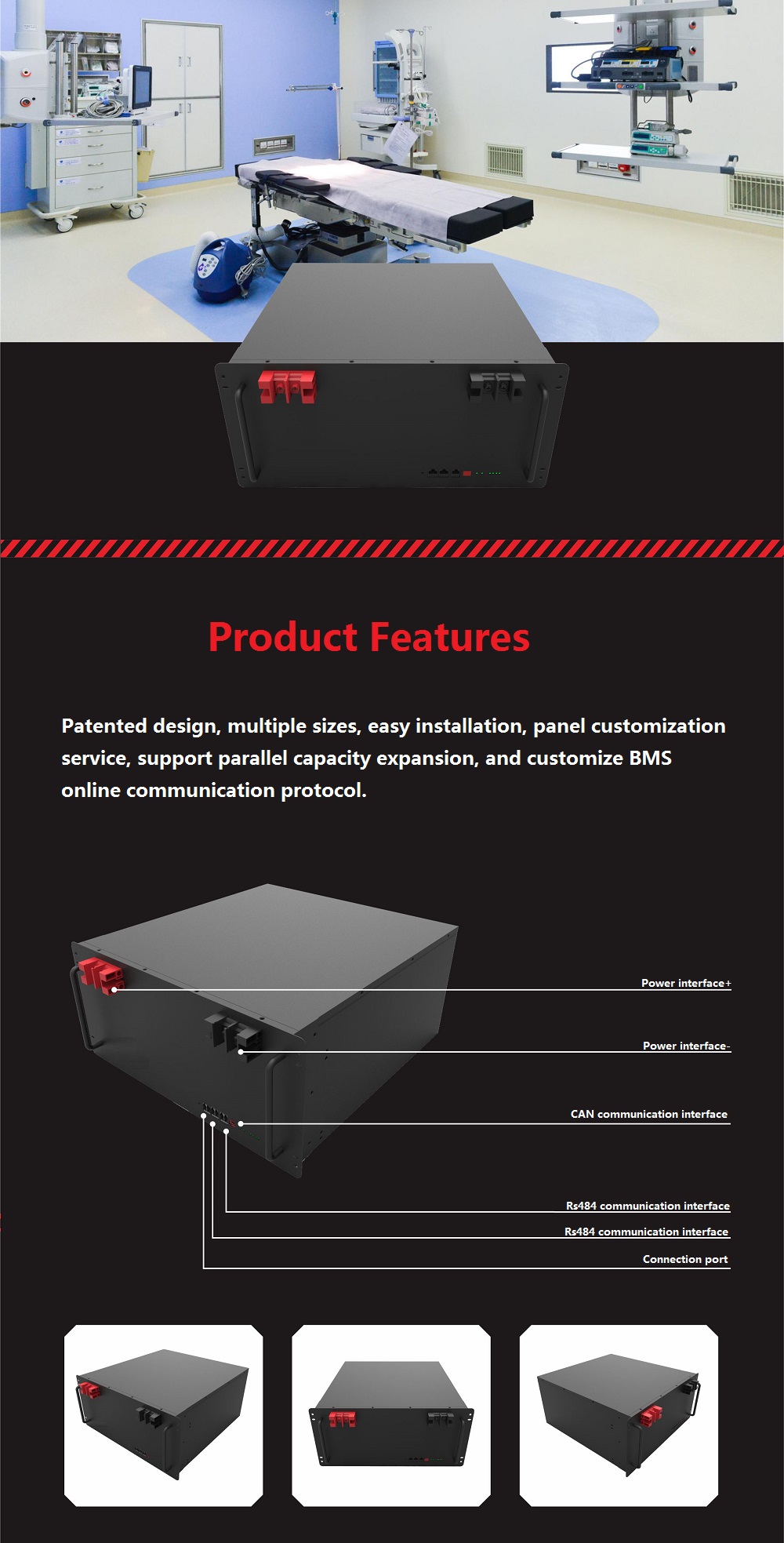 12V50Ah Lithium Ion Battery